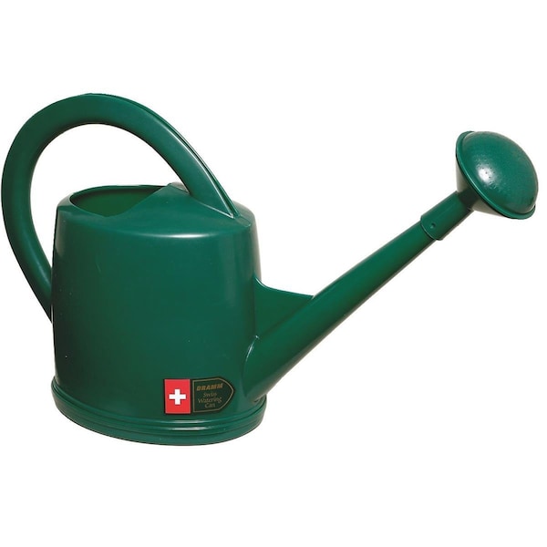 Heavy-Duty Plastic Watering Can with Plastic Rose, 7 Liters